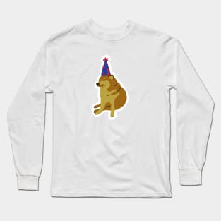 Birthday Cheems Long Sleeve T-Shirt